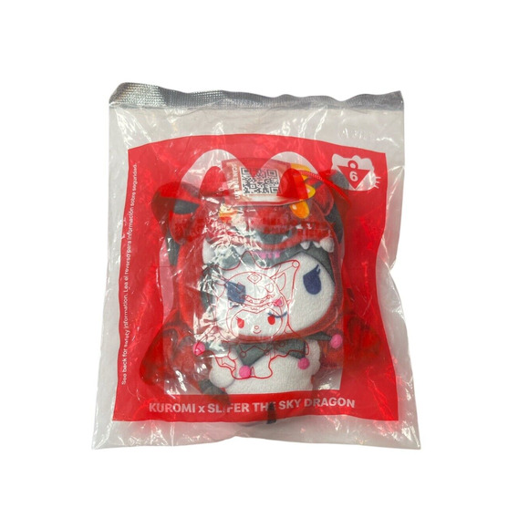 2024 McDonalds Yu-Gi-Oh! x Hello Kitty #6 Kuromi x Slifer The Sky Dragon Toy NEW - Picture 1 of 2